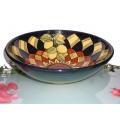 Large Provencal Earthenware  Dish for Pa�lla , Hand painted