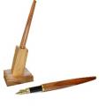 Rose Wood Fountain pen and its holder in Olive Tree Wood