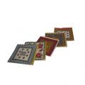 10 Napkins Nimes Apricot Blue