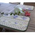 Set of 2 Table Mats 'Lavande' Green