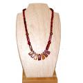 Necklace made of Precious wooden pearls