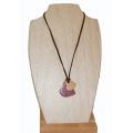 Necklace Amatranth and peer Tree Waxed
