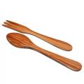 Salad fork and spoon in Olive Tree Wood  'Tradition' Small Size