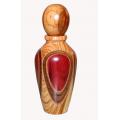 Perfum Spray Bottle 30 ml in Amaranth and Olive Tree Wood hand crafted