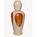 Perfum Spray Bottle 30 ml in wood of Houx and Santos Rosewood hand crafted