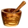 Peste and Mortar in Olive Tree Wood Unique Piece Hand Crafted