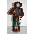 Santon of Provence all dressed Hunter 31 cm made of clay