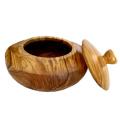 Sugar Bowl out of Wood of Olive Tree  with Lid