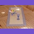 Chemin de Table Proven�al  Bleu Azur