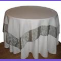 Tablecloth  and Square top "Gramin&eacute; Silver"