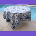 Sur-Nappe Proven�ale Cadr�e Toile de Provence 140 x 140 cm