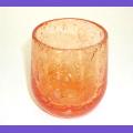 Gobelet à Sangria Verre Bullé Orange