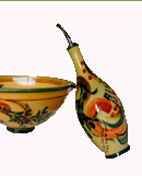 Salad Bowl and olive cruet