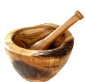 Mortiers en Bois d'Olivier
