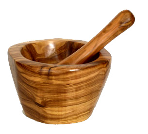 Mortiers en Bois d'Olivier